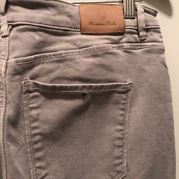 Massimo Dutti grey high waist denim 10 - Picture 8 of 11